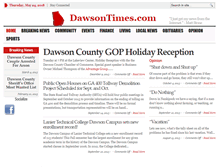 Tablet Screenshot of dawsontimes.com